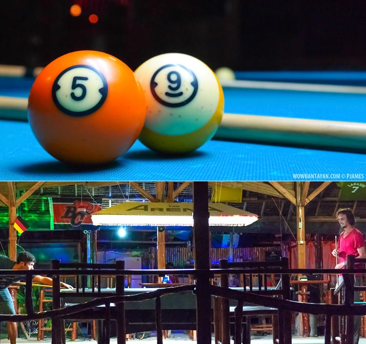 Bantayan Tourist Inn-Night Life - Pool Table -Bantayan Island Cebu Philippines